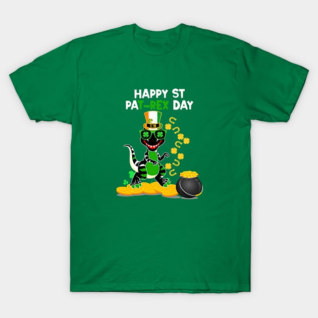 happy st pat rex day Dinosaur T-Shirt by A Zee Marketing